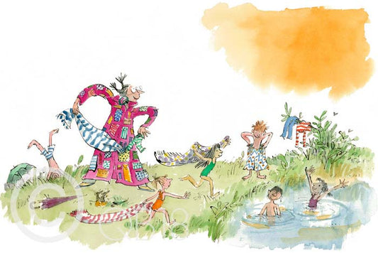 Sir Quentin Blake CBE - Her Overcoat has Pockets Galore