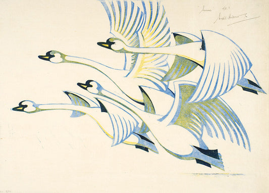 Sybil Andrews - Swans