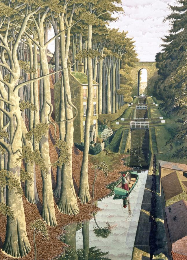 Simon Palmer - View From a Canal Bridge